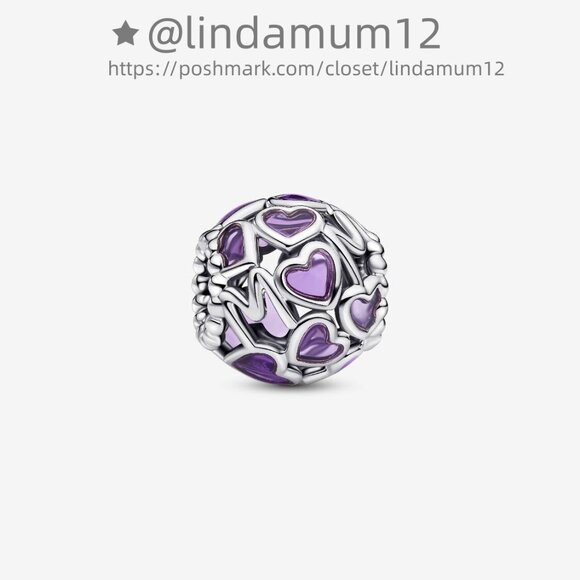 Pandora Openwork Hearts Mum Charm - Picture 1 of 6